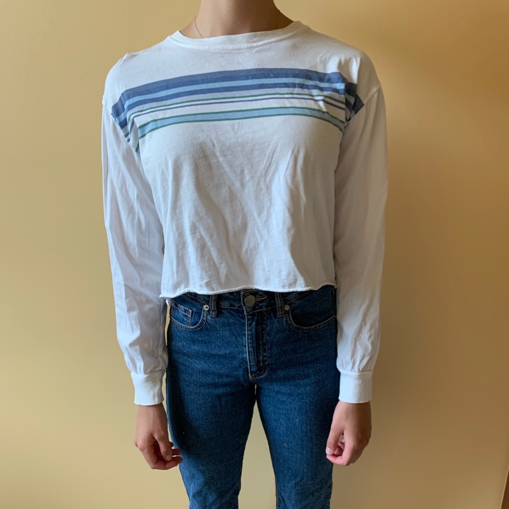 White Long-Sleeved Top